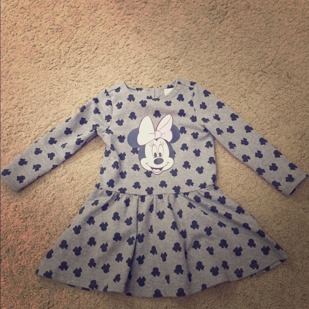 Disney for girls mini mouse gray dress.